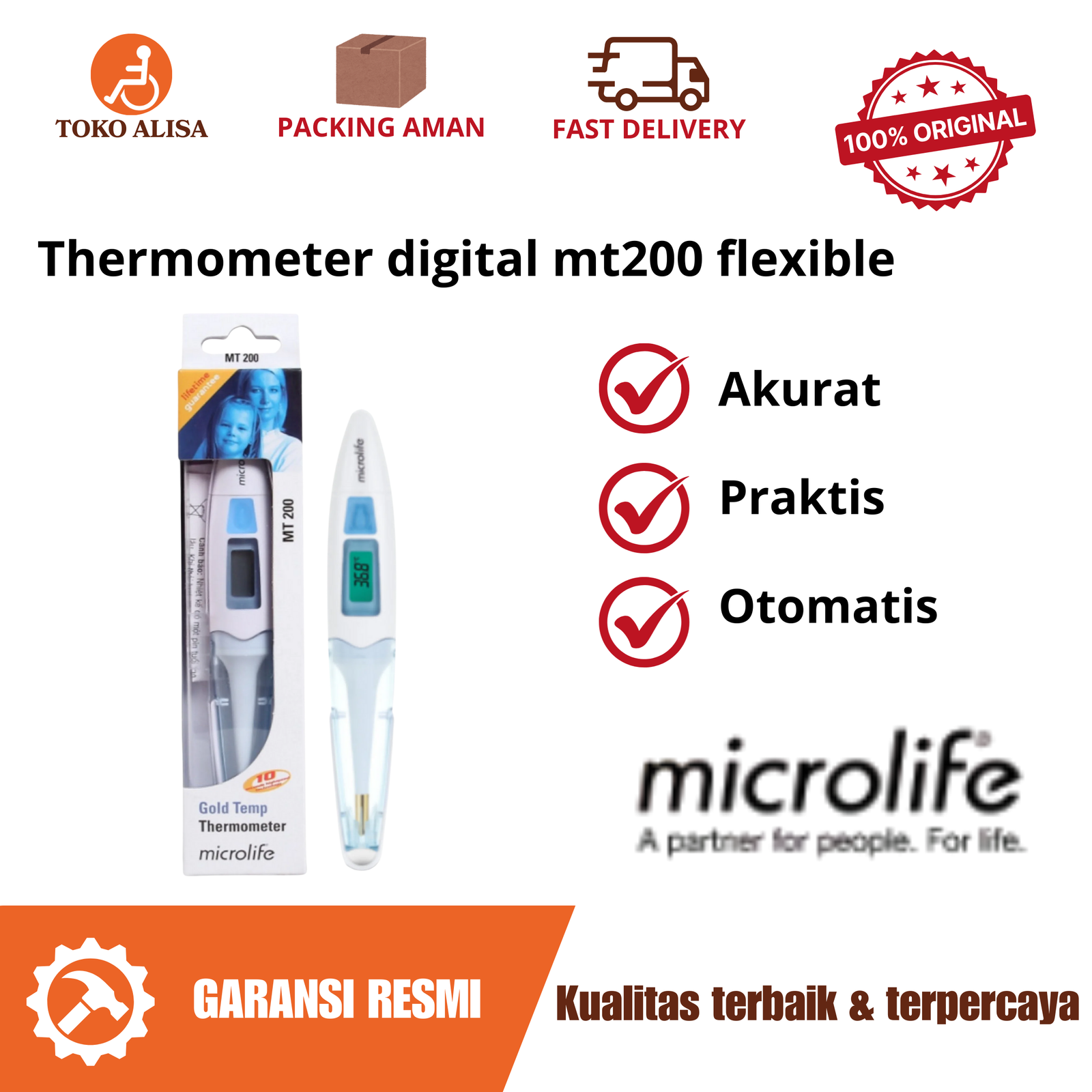 Thermometer digital mt200 flexible